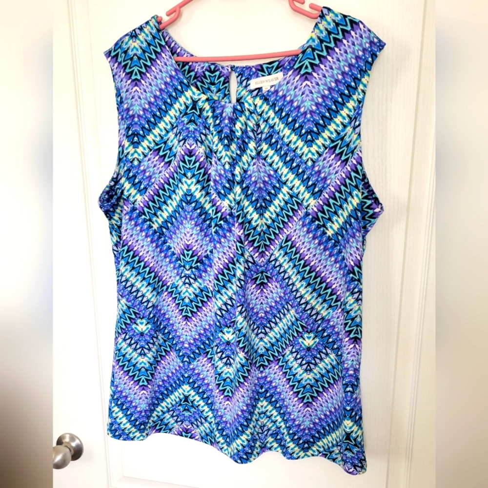 Women's Ellen Weaver 2X top. Like new excellent condition. Great with a blazer